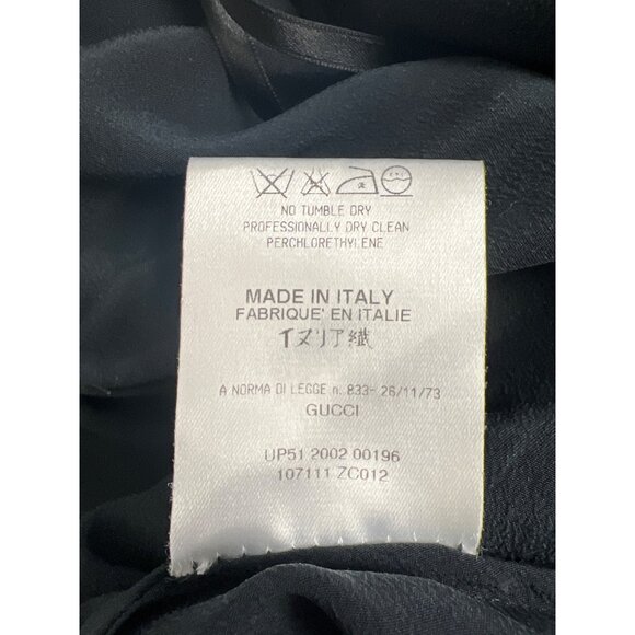 Gucci Vintage Silk Sheath Dress Black - Picture 5 of 7